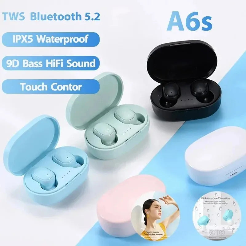 A6S Original TWS Wireless Bluetooth Headset 5.0
